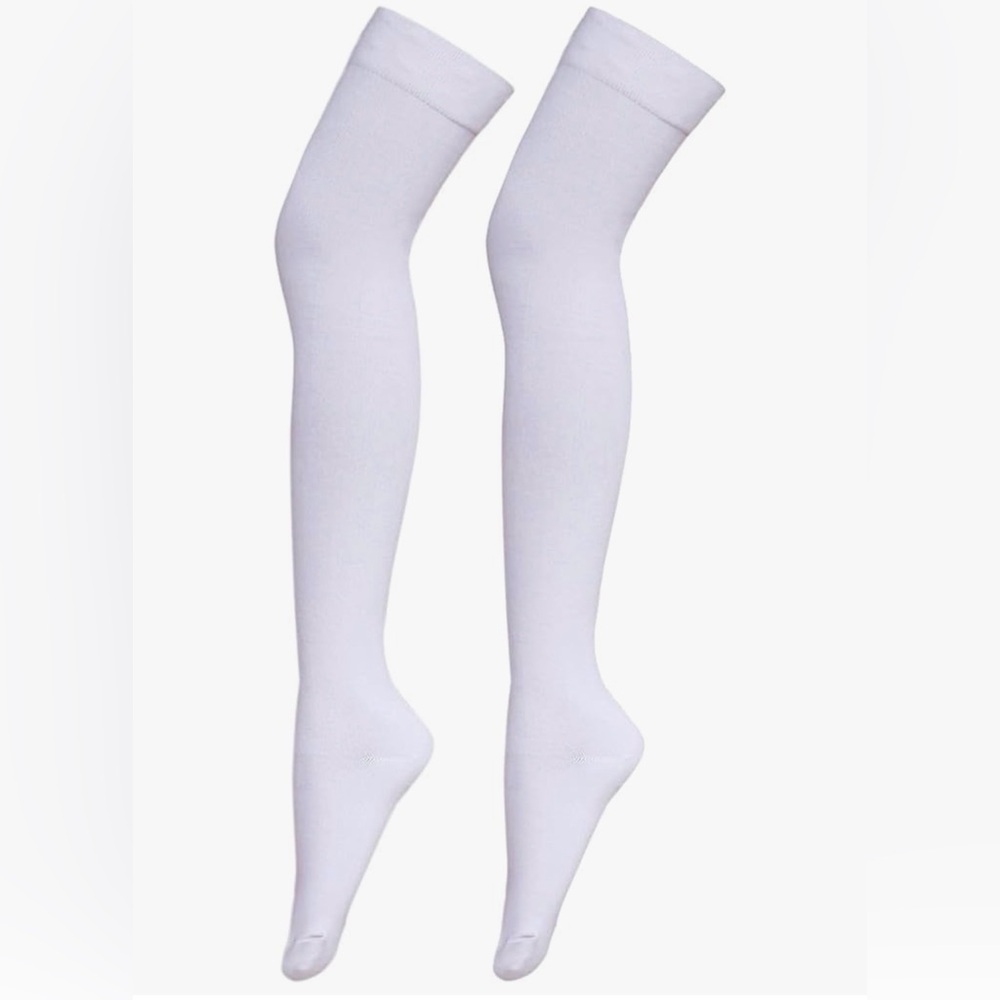 Women’s Thigh High Cotton Socks-Classic Comfortable Support